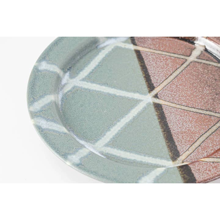 Yamani - Wholesale Salad Plate - Memory of Glaze 16.5cm Rim Plate - Peacock Blue3