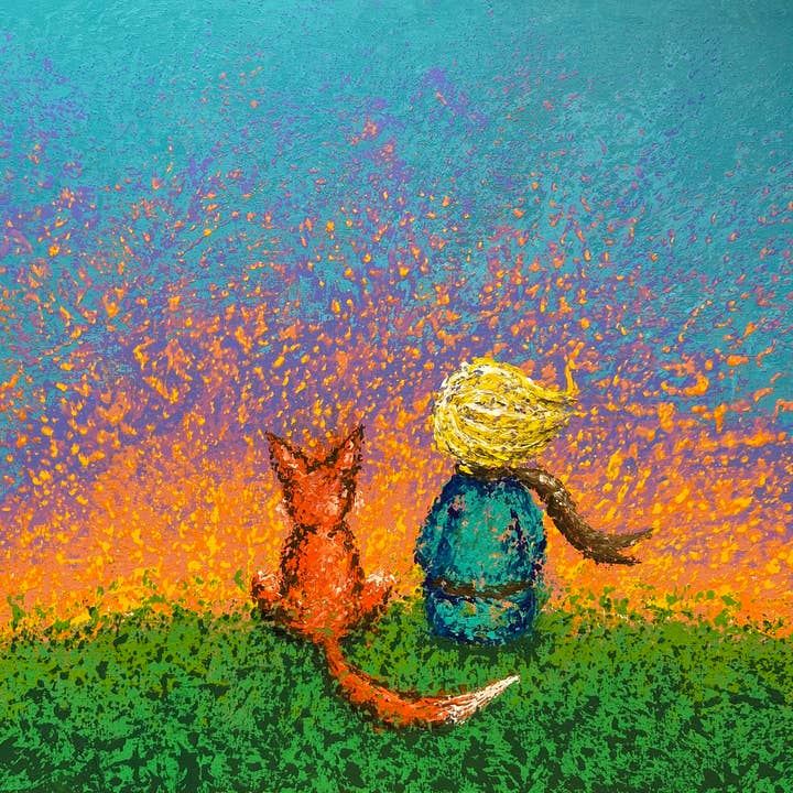 Impression d'art en édition limitée Le Petit Prince de Sylvia Barrero pour la vente par Robert Allen