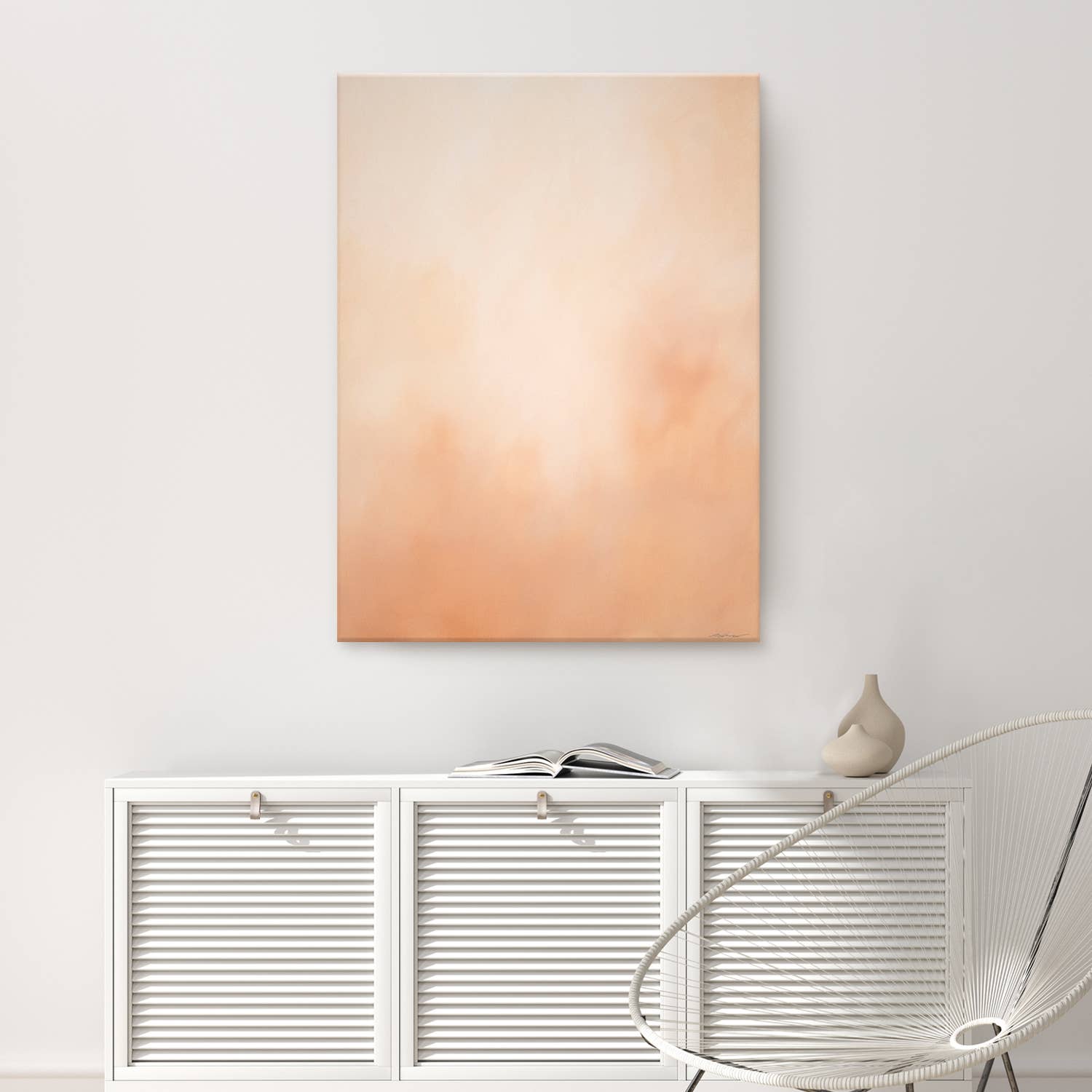 Ready2hangart, Inc. – Arte em tela por atacado – Nuvens subaquáticas XIX arte de parede de lona costeira moderna4