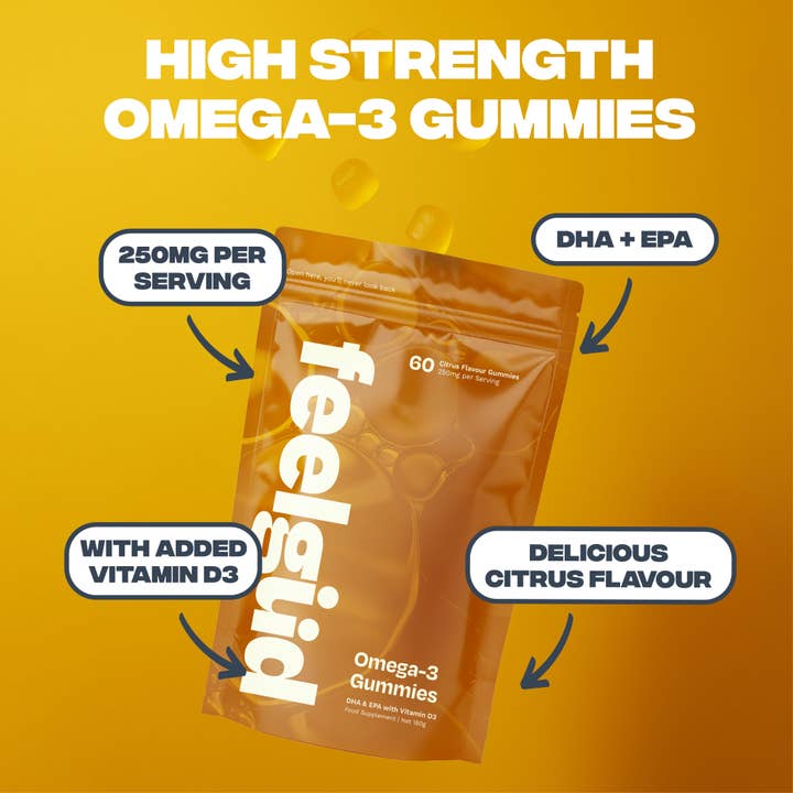 Vegan Omega-3 Gummies (Algae DHA & EPA) | Brain + Immunity for wholesale by Feel Güd