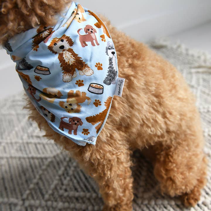Gigi and Max - Wholesale Pet Bandana - Dog - Griffin Dog Bandana Matching Accessory Doodle Print