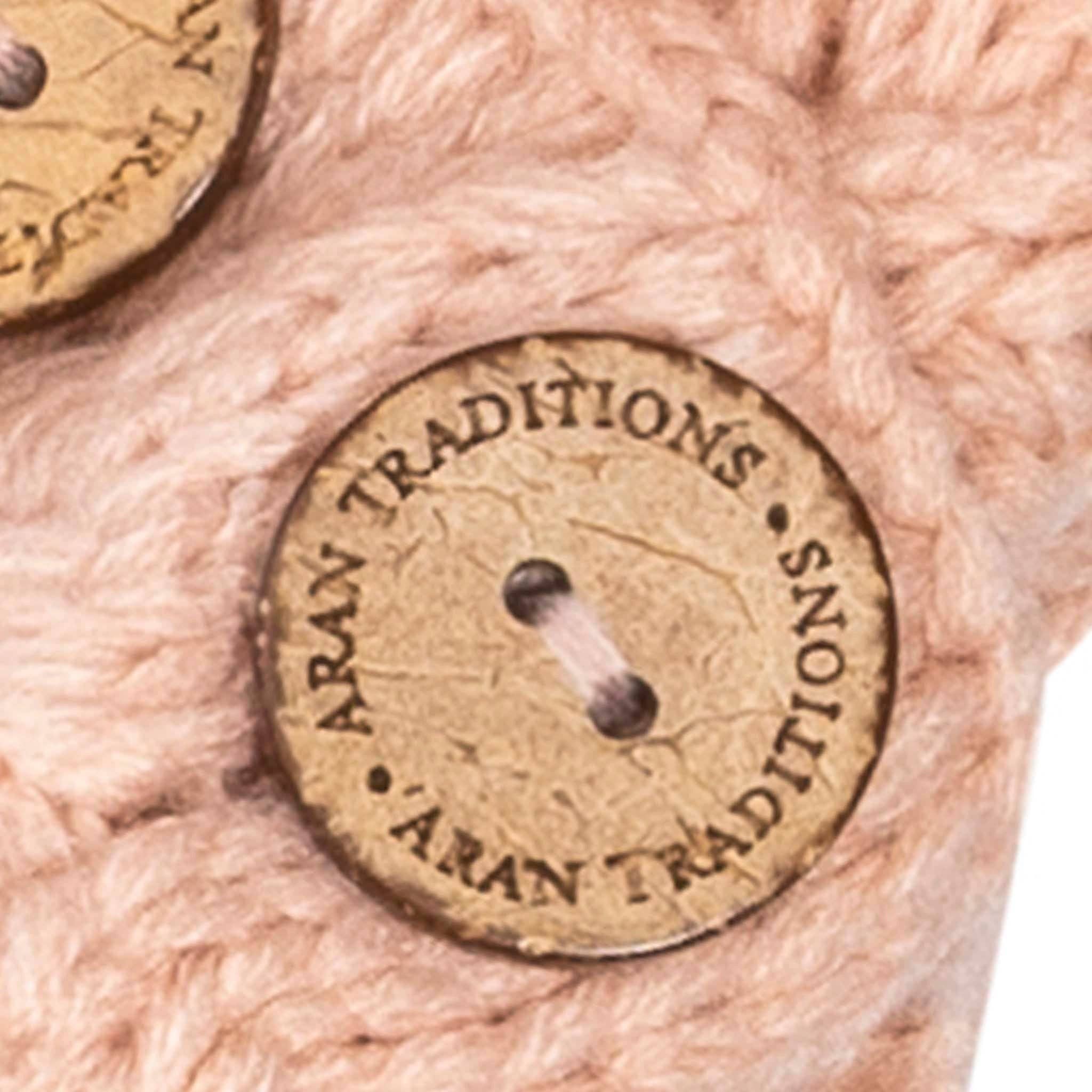 Aran Traditions - Wholesale Scarf - Women's - Aran Cable Button Wrap Scarf3