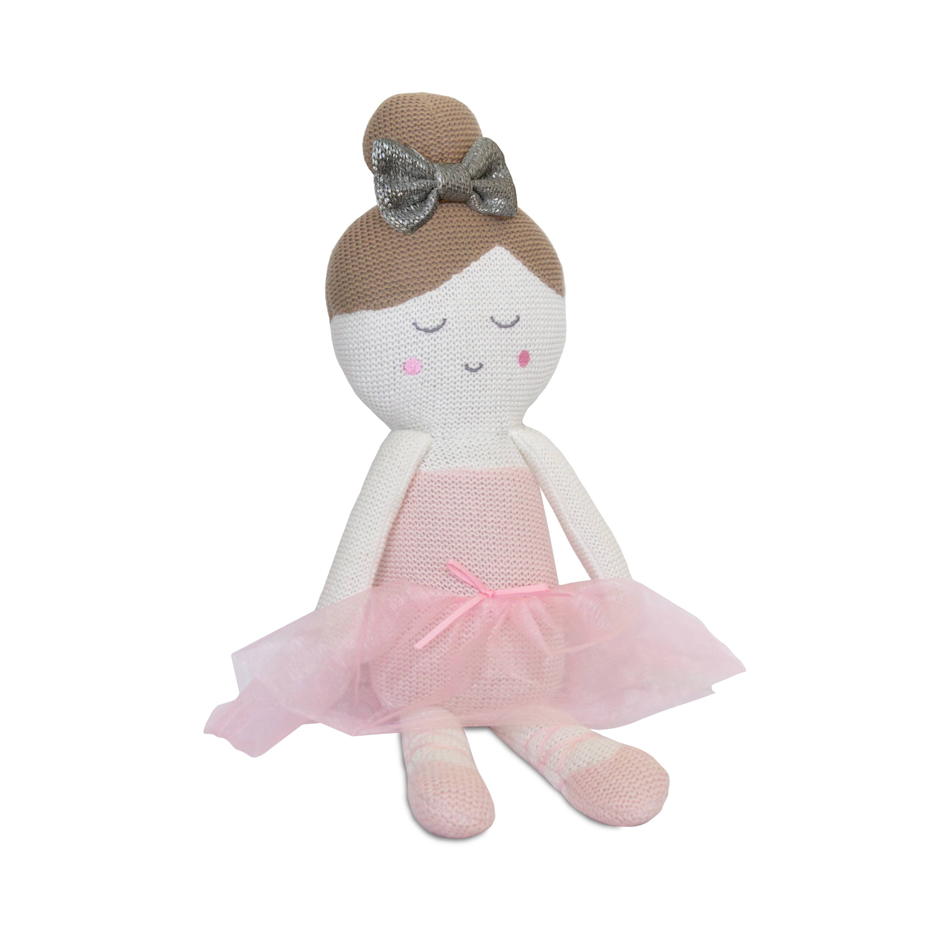 Living Textiles - Wholesale Stuffed/Plush Toy - Kids & Baby - 100% Cotton Knit Toy - Emma Ballerina0