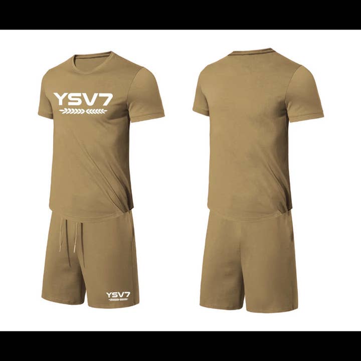 MÖRKBRUNT KORT SET MED SLIMMAD PASSFORM FÖR MÄN för wholesale av YSV7