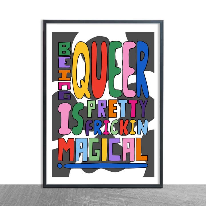 Being queer is magical print for wholesale by Marblehead