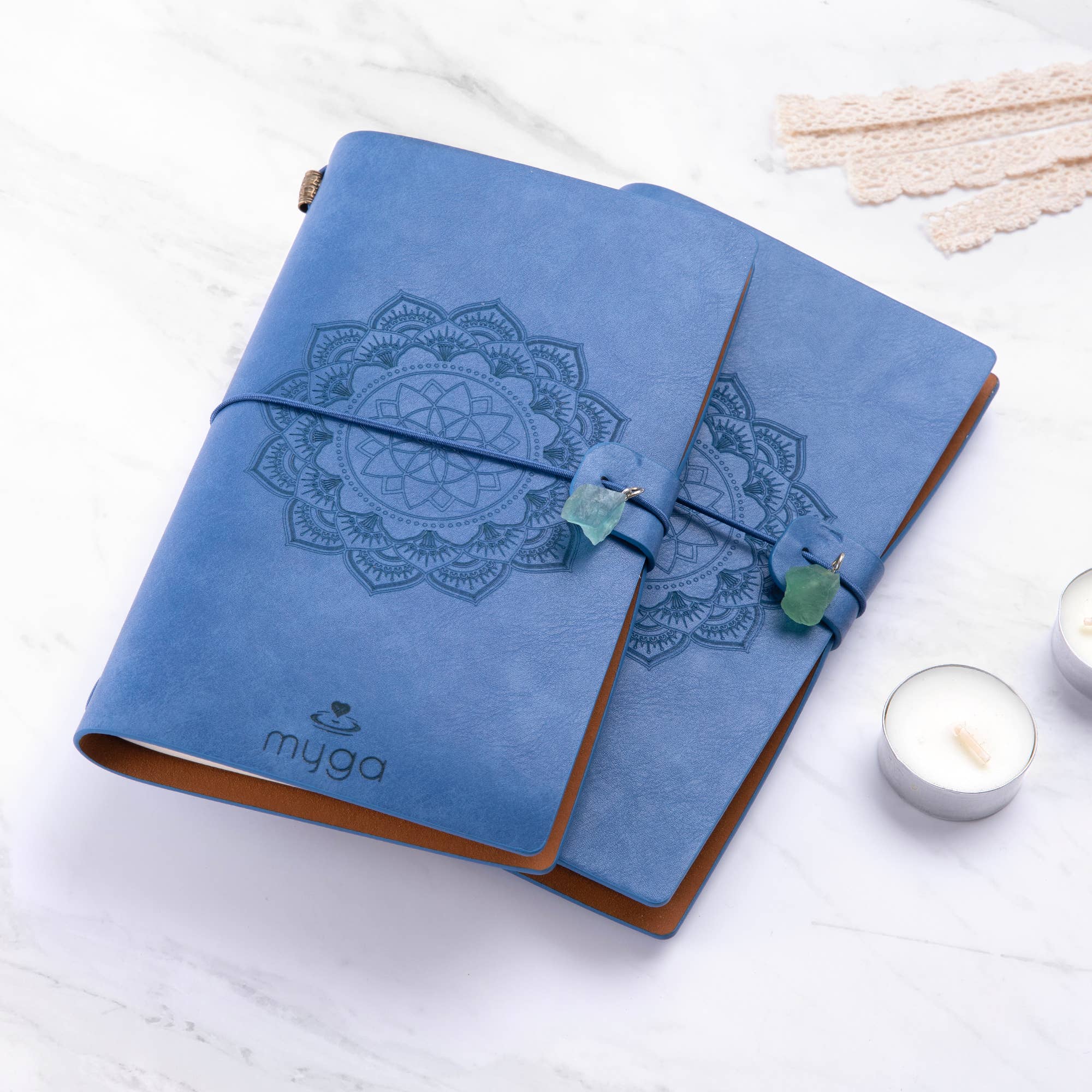 Myga – Engroshandel Spirituelle sten og krystaller – Myga Crystal Notebooks i singler 7