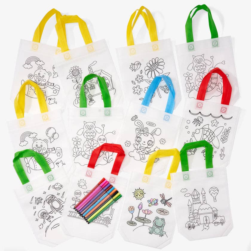 The Twiddlers - Vente Tote bag – enfant - 10 sacs à colorier soi-même4