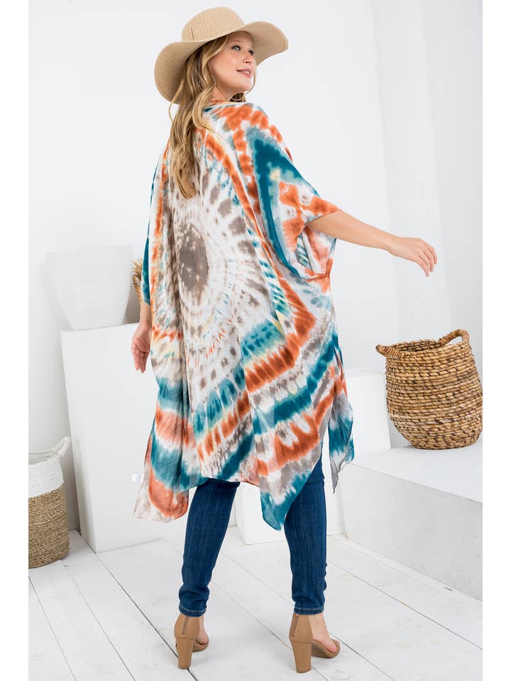 LA Soul - Wholesale Kimono - Women's - TYEDYE PRINT KIMONO-PLUS SIZE3