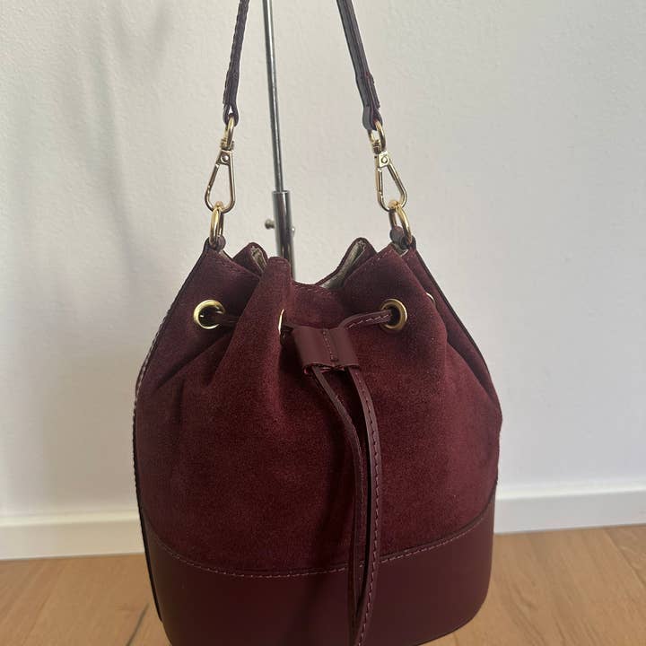 Zhade – Bolsa de ombro – Mulher por atacado – BALDE CLÁSSICO - CAMURÇA3