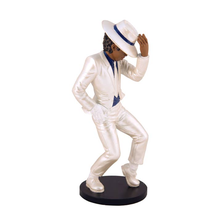 16450: African American R&B Dancer in white, 8.5"H for wholesale by Positive Image Gifts