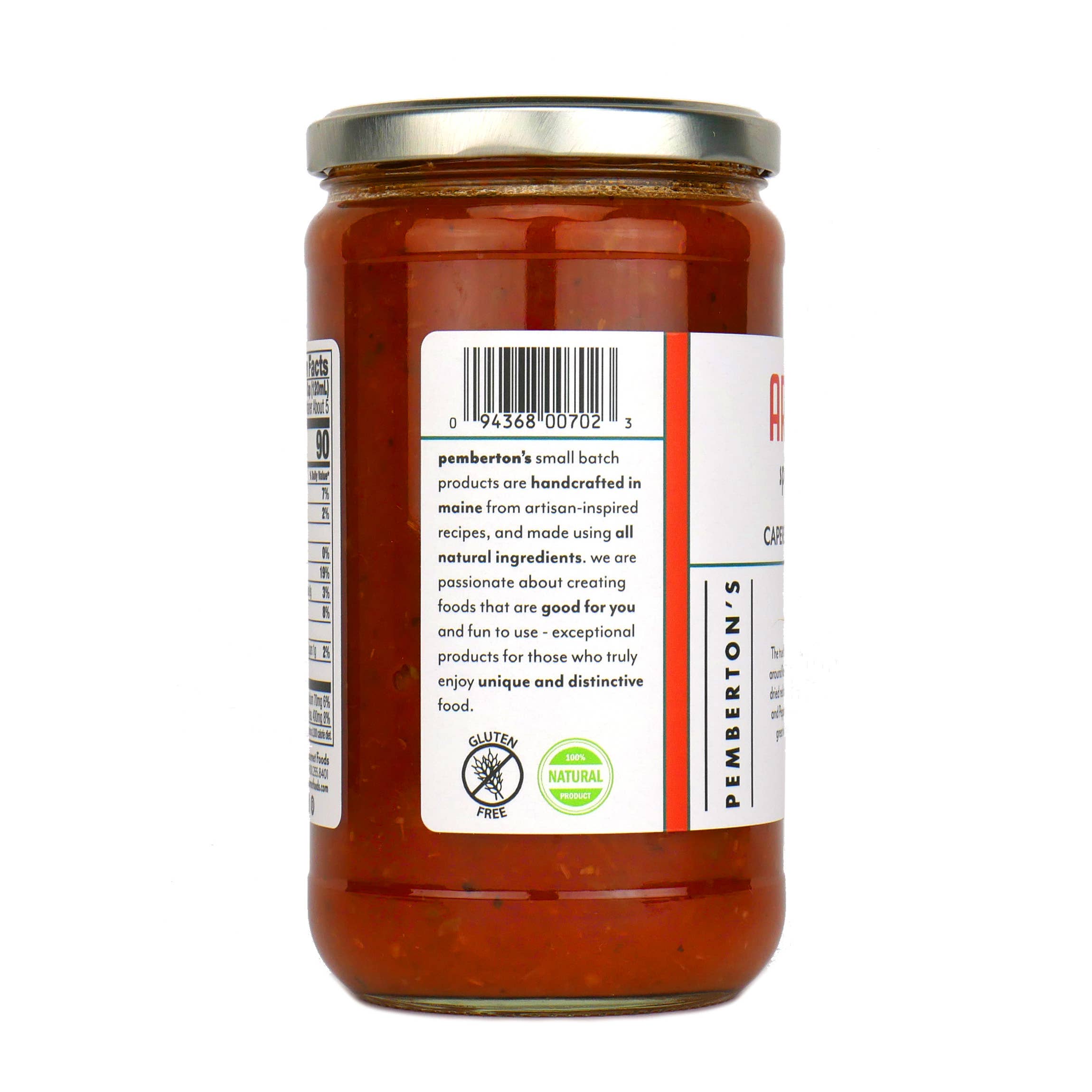 Pemberton's Gourmet Foods - Wholesale Pasta Sauce - Spicy Arrabbiata Pasta Sauce1