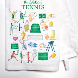 Tennis Racquets Personalized Gift Tags - WH Hostess Social Stationery