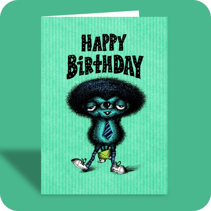 #114 – Funny Birthday Card – No Room To Write for wholesale by Bald Guy Greetings