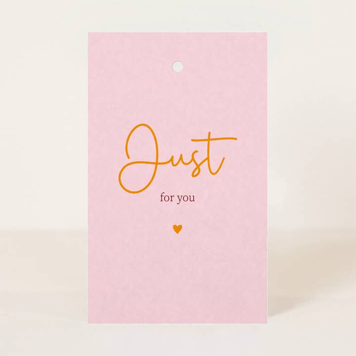 Label bright Just for you for wholesale by My Paperstation