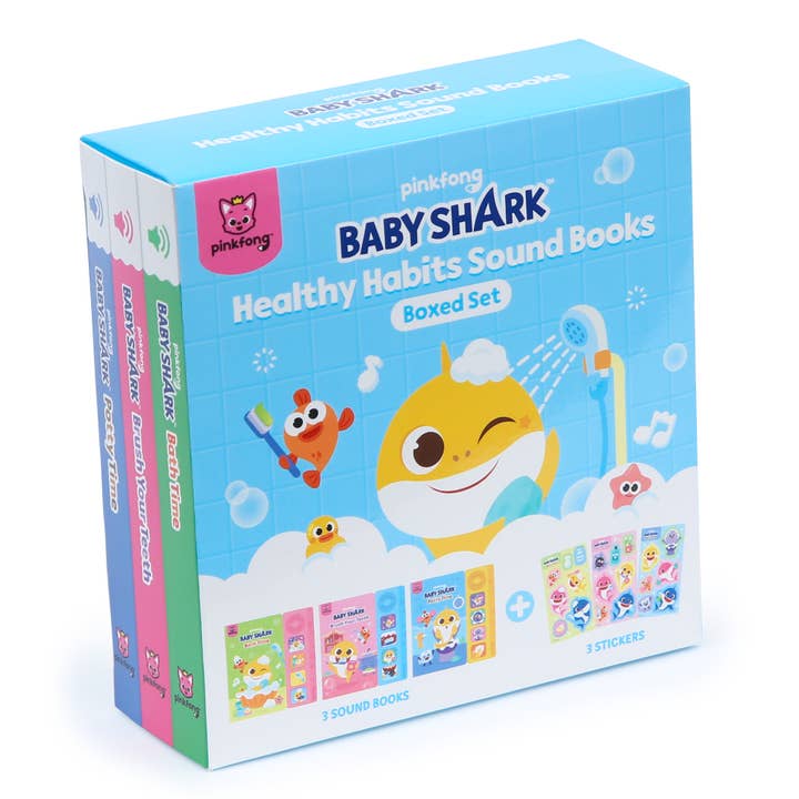 Pinkfong Baby Shark Hälsosamma vanor Ljudböcker Boxed Set för wholesale av Pinkfong USA