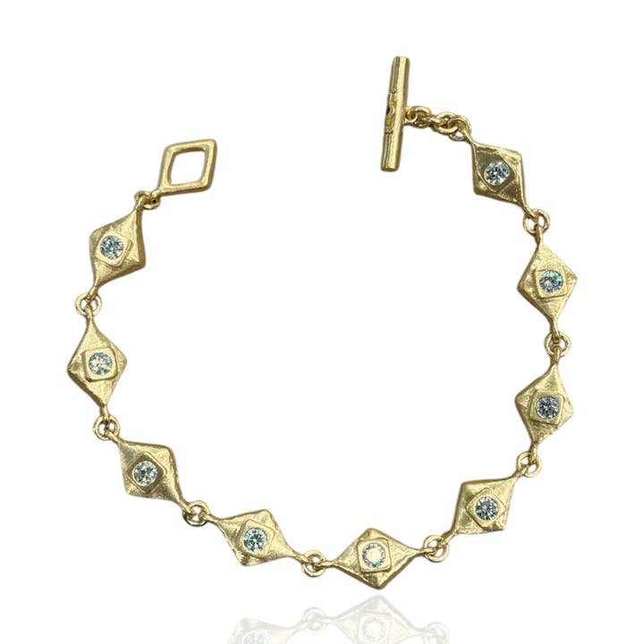 Goldenes Cayden-Tennisarmband für den Großhandel von TAT2 DESIGNS