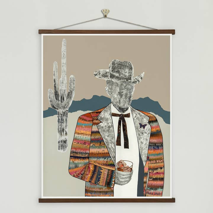 Dolan Geiman - Wholesale Art Print - Art Print | Vintage Cowboy Wall Art | QUILTED WRANGLER