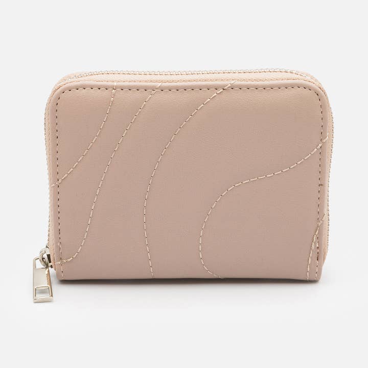 Pale pink quilted PU wallet - BG251W054PP for wholesale by Bizou