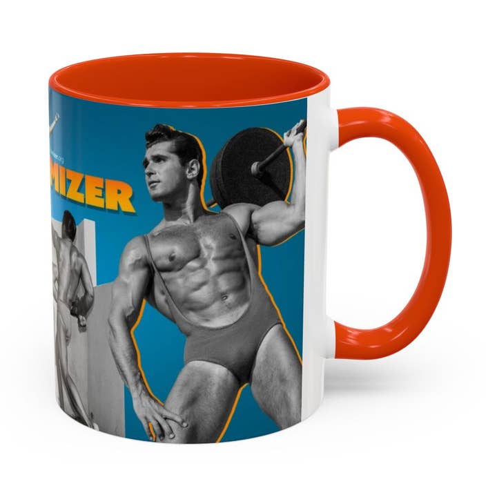 Mizer Muscle Mug (Culturistes de Physique Pictorial des années 1950) pour la vente par Peachy Kings / Kweer Cards