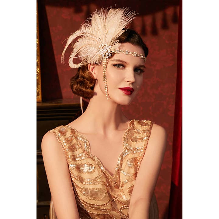 BABEYOND - Wholesale Fashion Headband - Women's - Rhinestone Chain Flapper Headband9