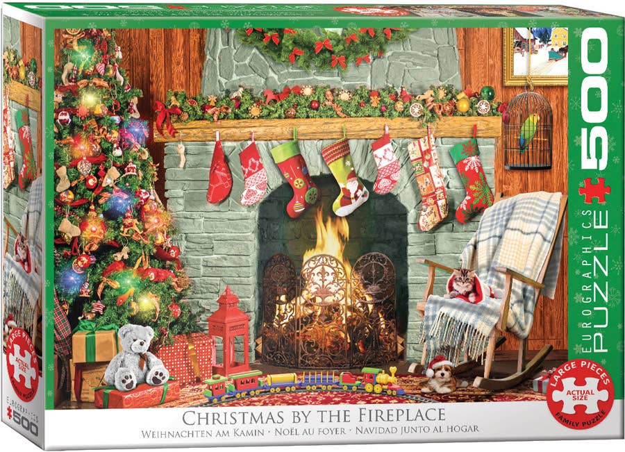 Eurographics Puzzles Europe - Wholesale Puzzle - Adult - Christmas by the Fireplace0