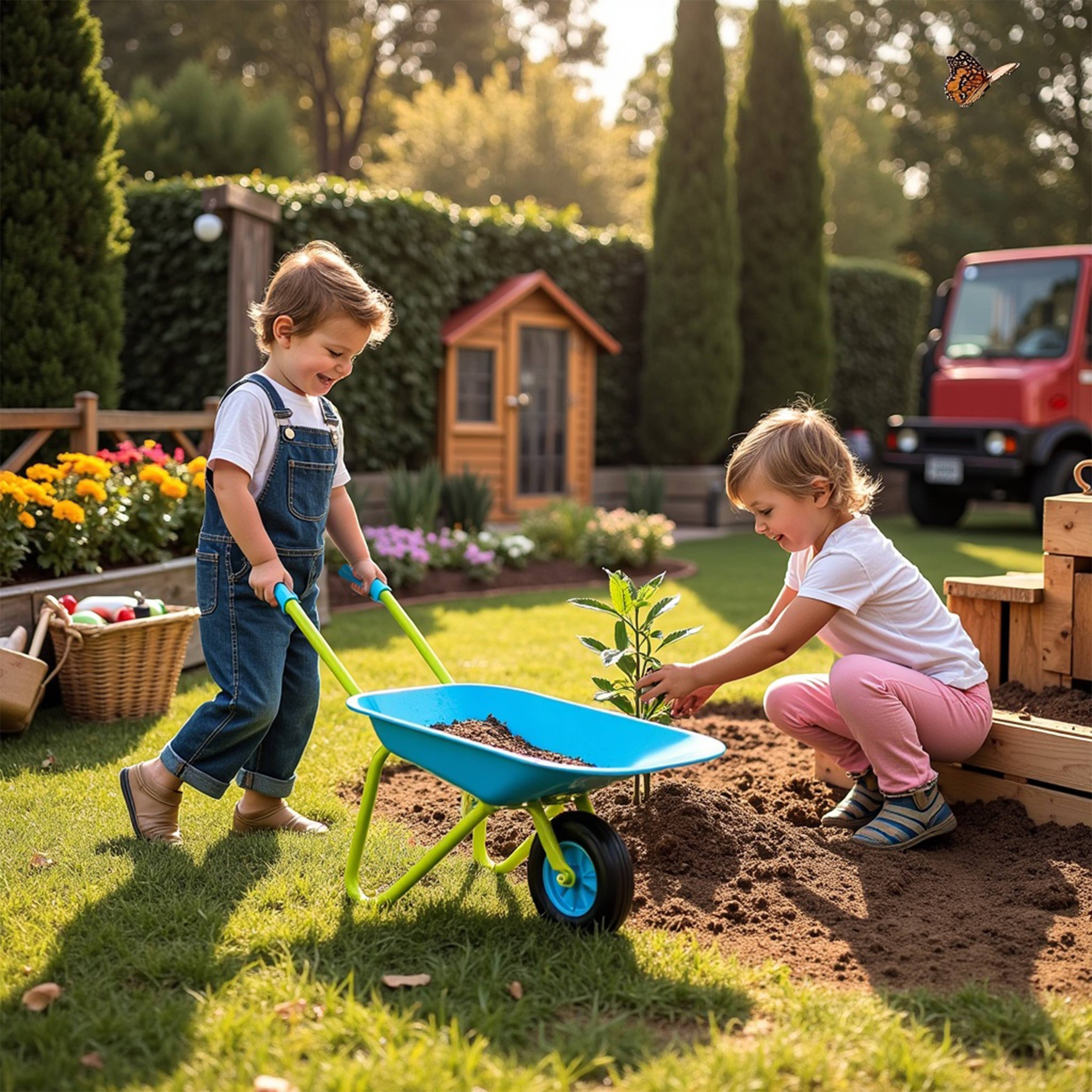 G & F Products - Wholesale Toy set – Kids - Kids Metal Wheelbarrow Durable, Easy-to-Assembly Toy For Fun10