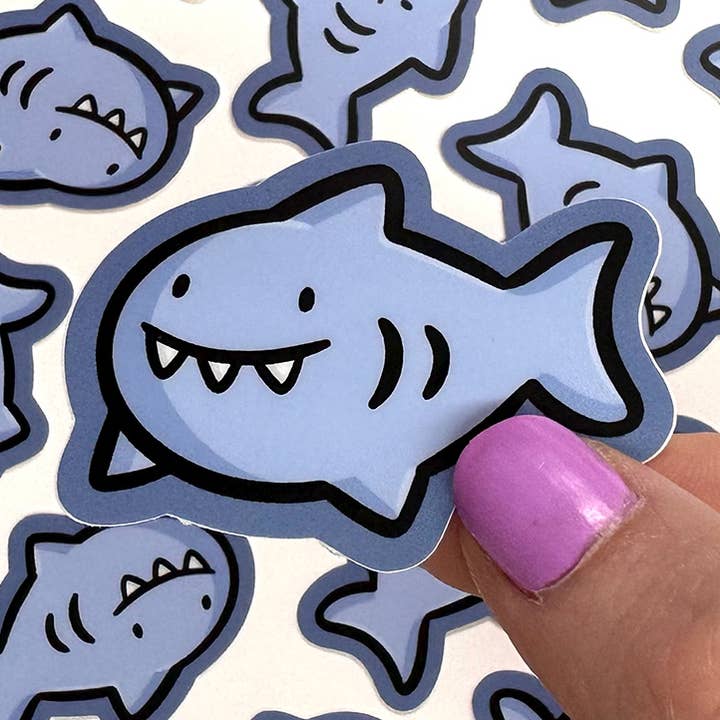 Shark Mini Sticker for wholesale by Shop Emily M