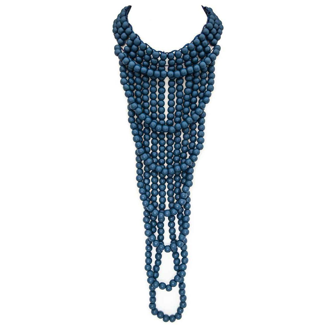 Artini Accessories - Vente Collier de perles - Collier fantaisie à perles en bois multicolores7