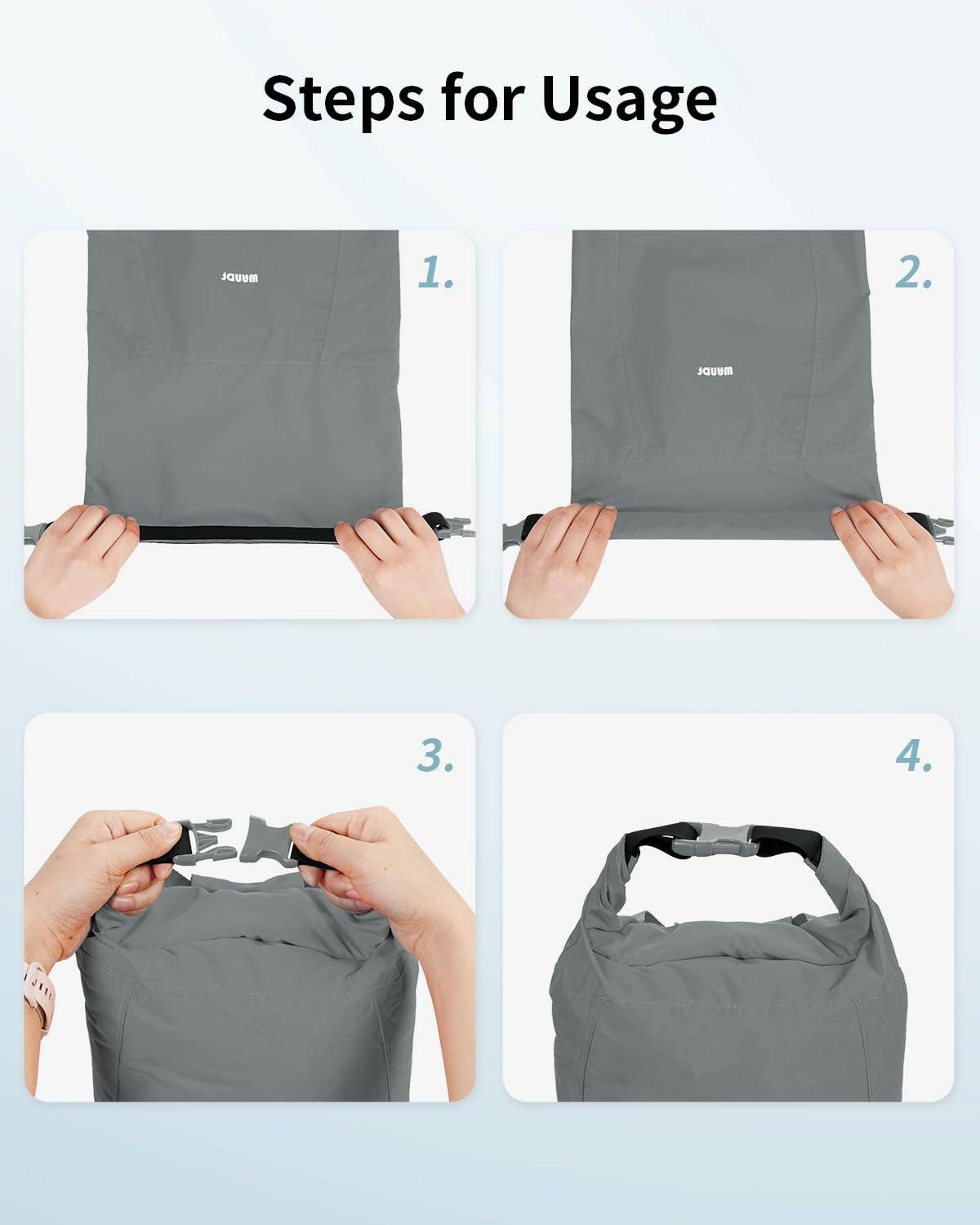 wandf – Großhandel Trockenbeutel – Kind & Baby – WANDF Ultraleichter Trockensack mit Rollverschluss38