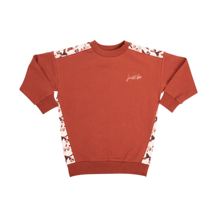 Sweater dress print birds for wholesale by Just be kids