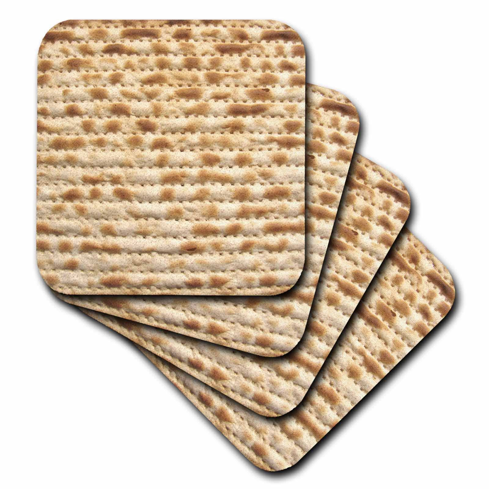 3dRose - Wholesale Coasters - set of 4 Coasters - Soft Matzah bread texture photo - for pa0