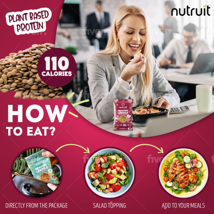 nutruit - Wholesale Nuts - Nutruit Roasted Lentil Snacks (Smoked Barbecue)