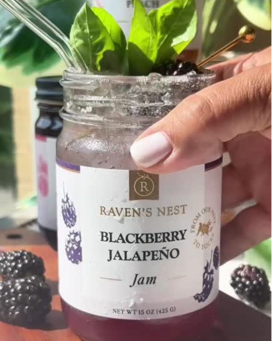Raven's Nest Gourmet - Wholesale Jam/Jelly - Blackberry Jalapeño Jam - 15 oz.4
