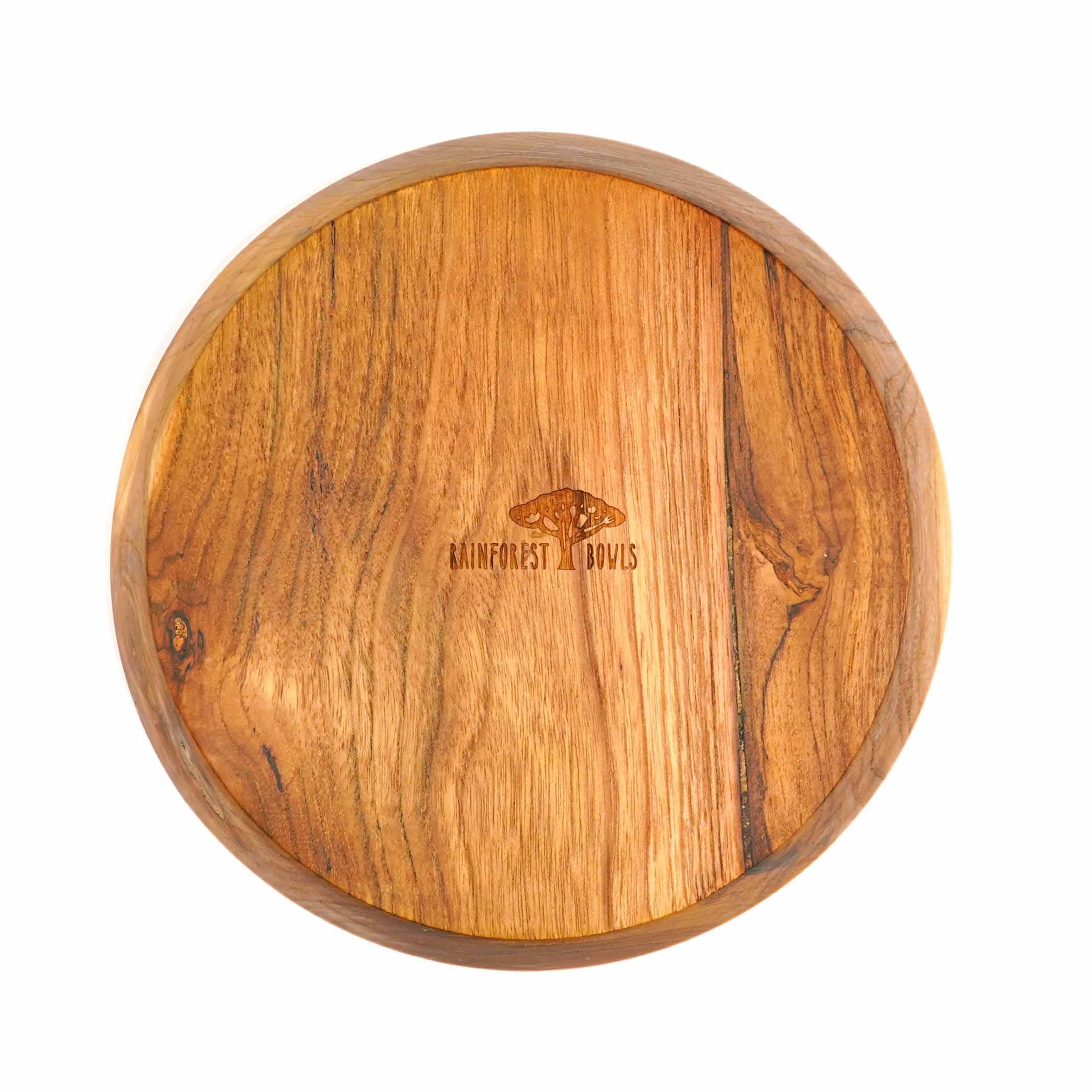 Rainforest Bowls - Wholesale Bowl - Slanted Side Teak Wood Bowl - Jumbo6