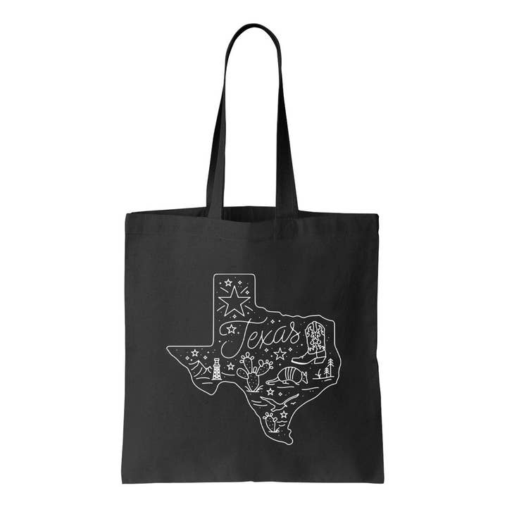 Made in Texas Co. - Wholesale Tote Bag - Unisex - Around Texas Tote