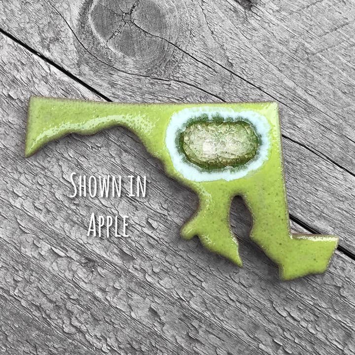 Dock 6 Pottery - Wholesale Magnet - State Shaped Fridge Magnet- All 50 States - 10 DAY11