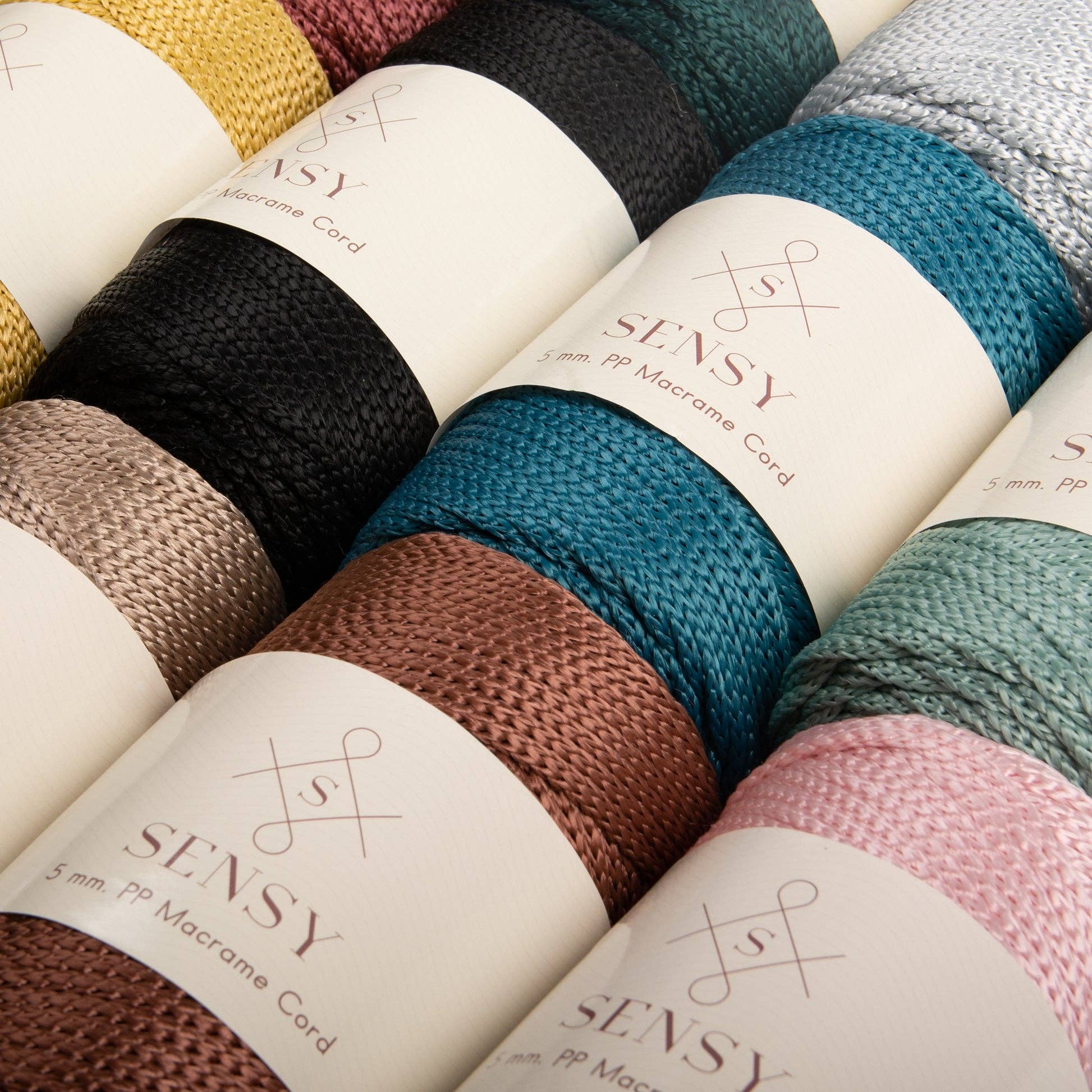 Sensy - Wholesale Yarn - Sensy Premium 5mm - 104 yards 100% Polyester Macrame Yarn45