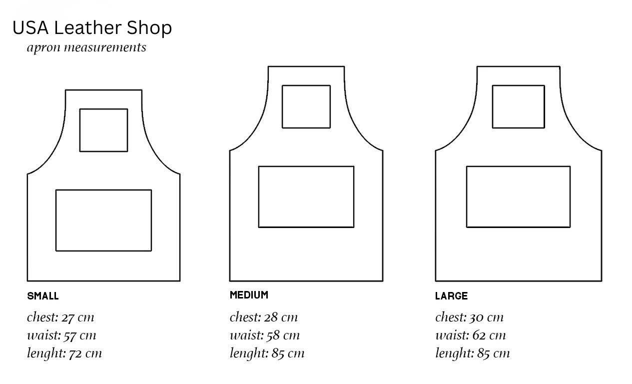 USA Leather Shop – Avental por atacado – Avental de Couro Brewhide para Homens Chef Barman Roupa de Trabalho1