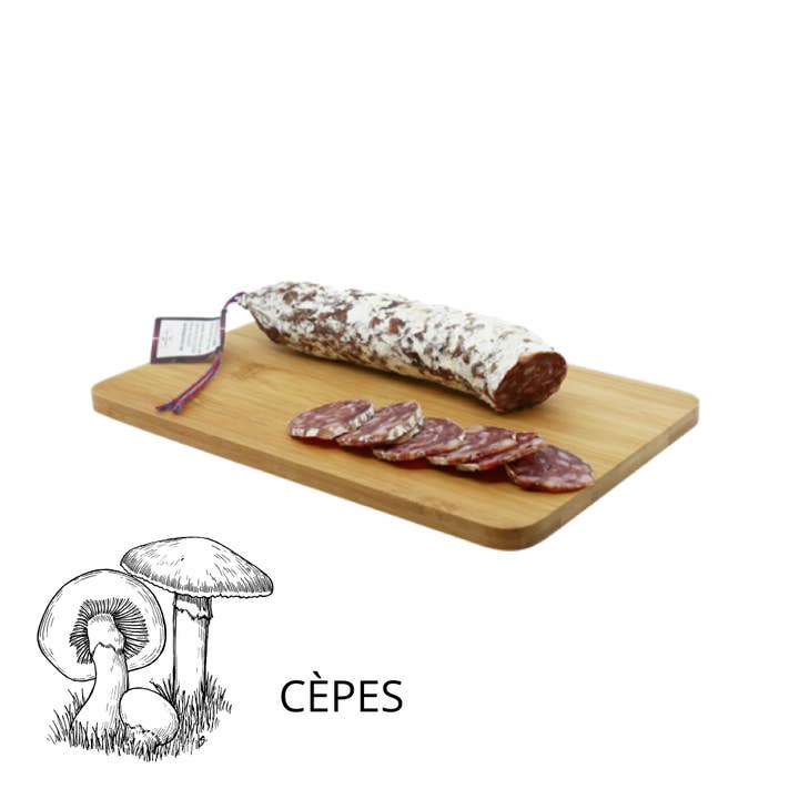 Sausage made in Auvergne with Porcini Mushrooms for wholesale by La cerise sur l'apéro