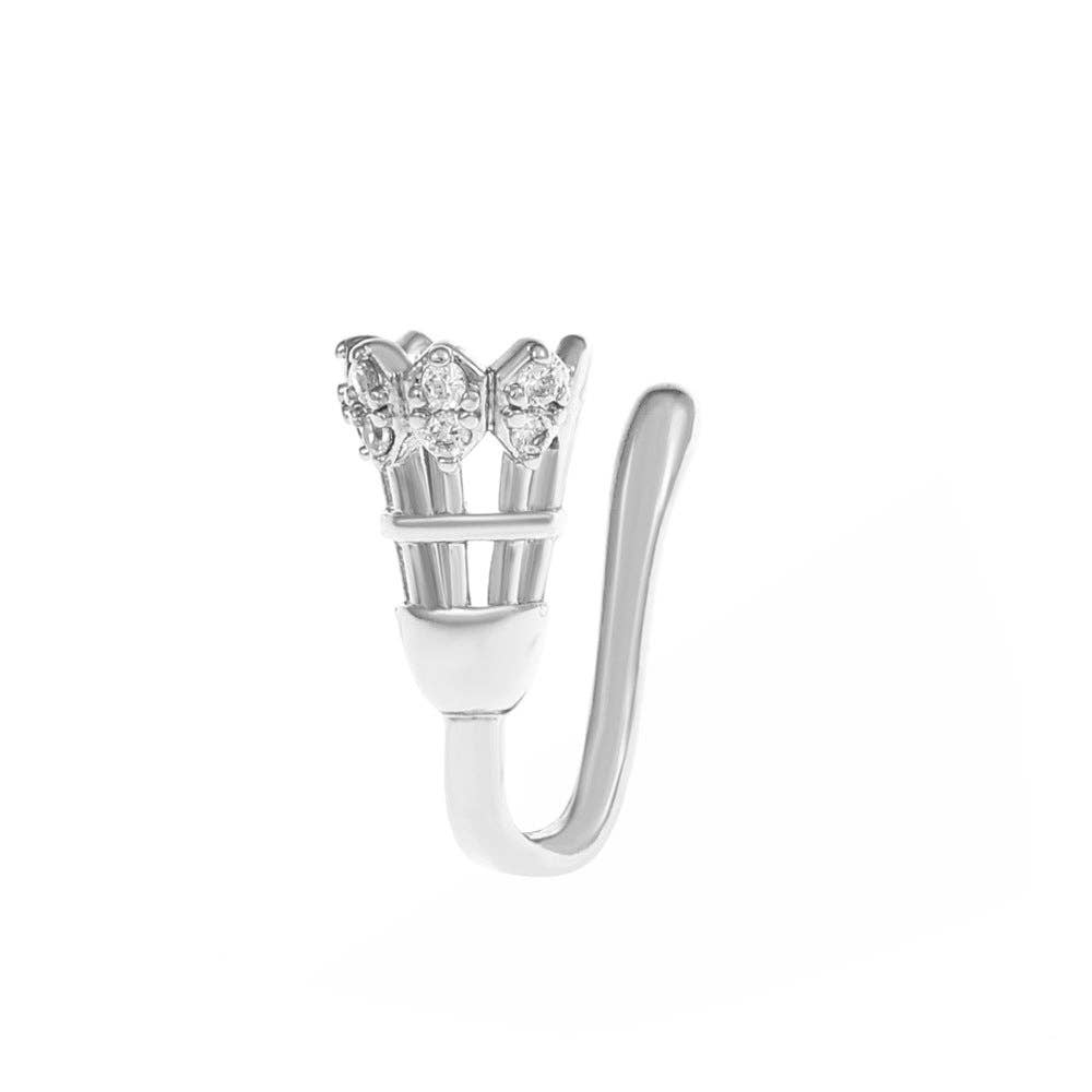 SALINA TRADING INC - Wholesale Neusring - U-vorm Ster Hart Kroon Niet-piercing Neusring81