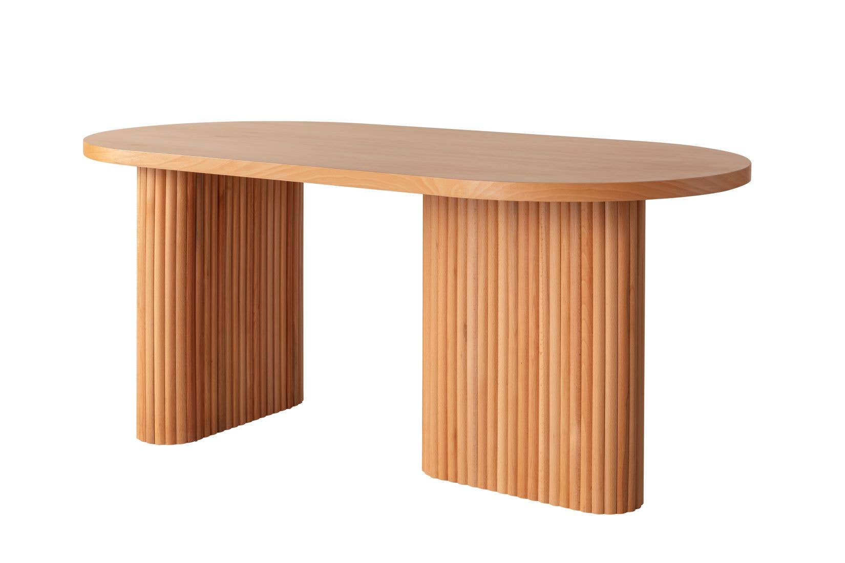 Deholzwart GmbH - Wholesale Patio Set - HERMES - LAMINATED BEECH WOOD DINING TABLE 180 X 90 CM4