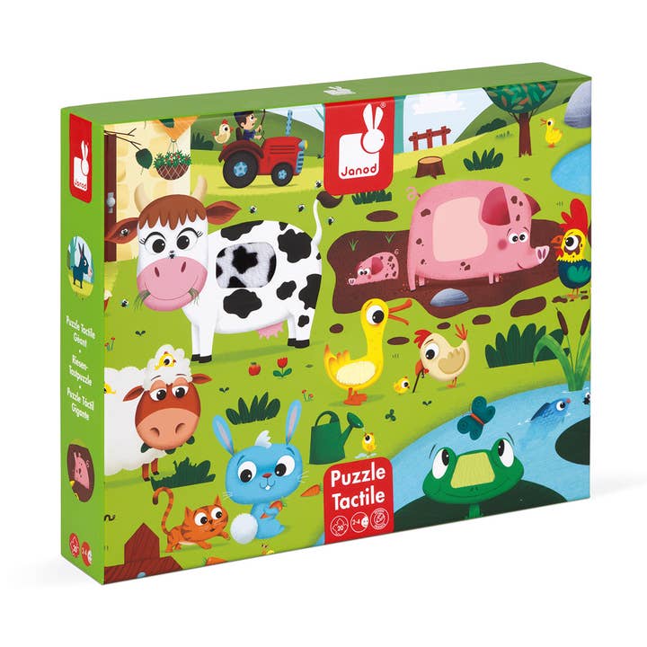 Janod - Jigsaw Puzzle Farm Animals -20 Pieces- 2-4 Years for wholesale by pierrebelvedere.com