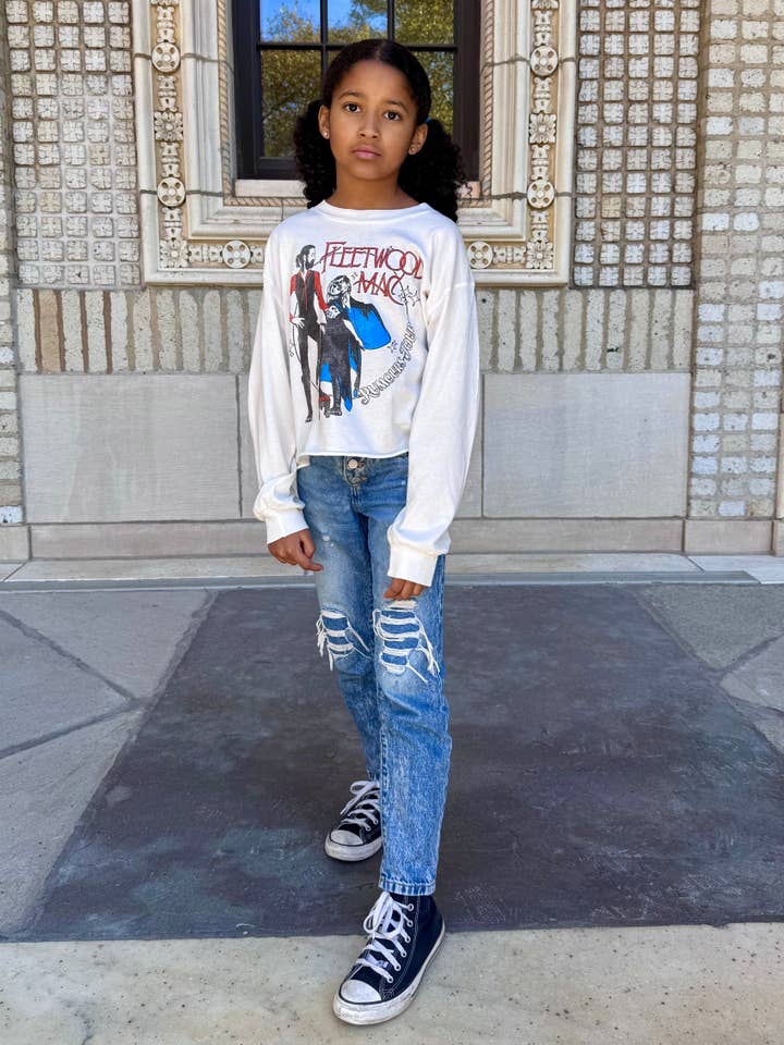 Rowdy Sprout – Großhandel T-Shirt mit Siebdruck – Kinder – Fleetwood Mac Rumours Slouch T-Shirt1