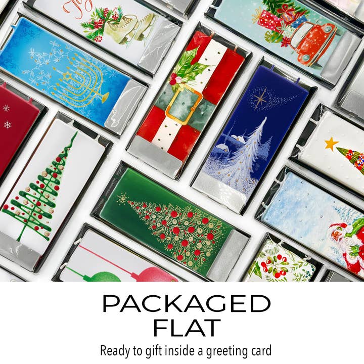 Flatyz Candles - Wholesale Novelty Candle - Flat Handmade Candle-Christmas Tree Green & White