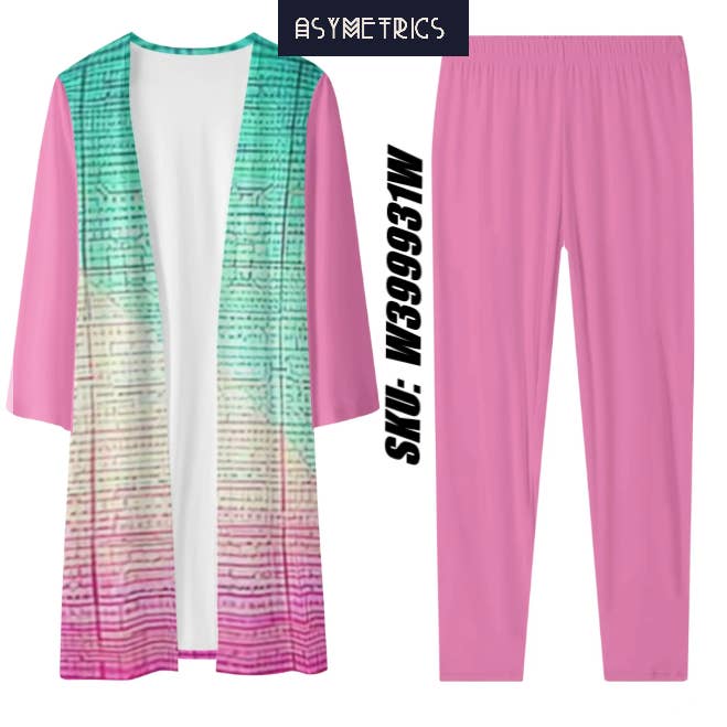 New Asymetrics Women's Long Sleeve Cardigan and Leggings Set for wholesale by E=M/C2