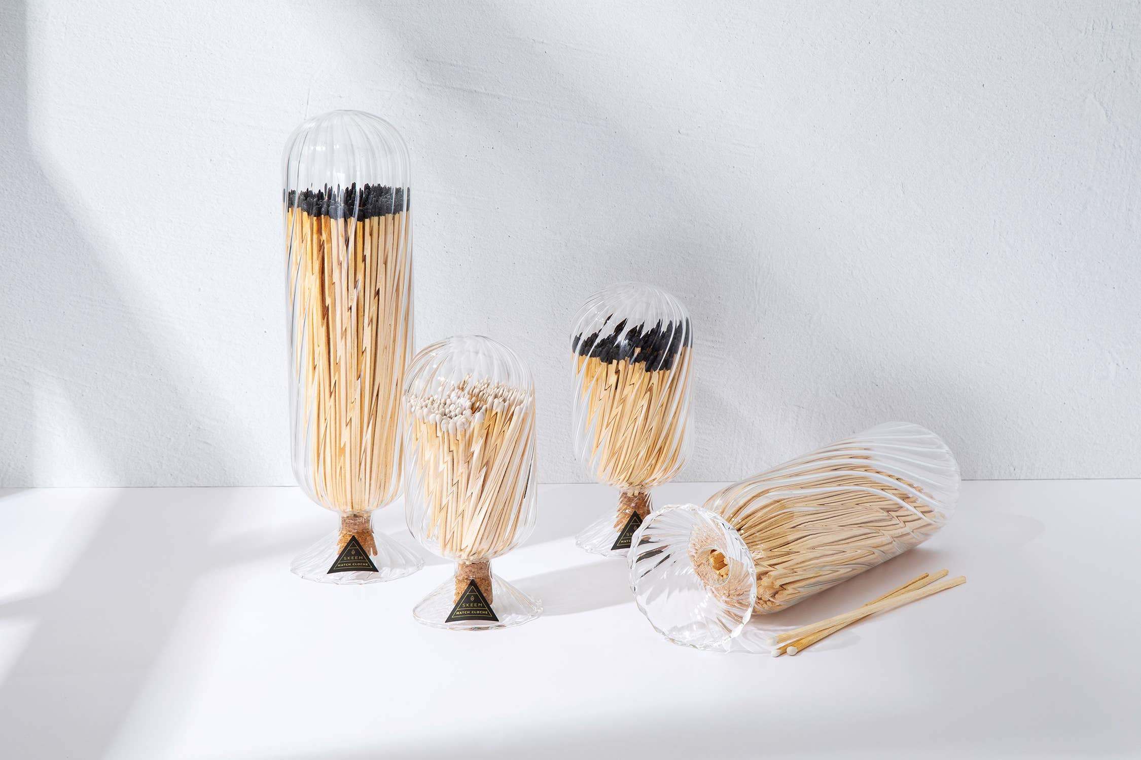 SKEEM - Wholesale Matches - Helix Match Cloche, White-tip Matches2