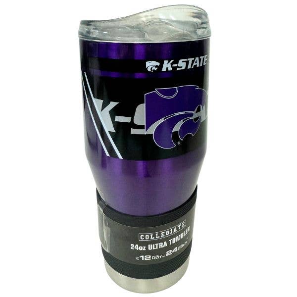 The Twist - 24OZ Stainless Steel Tumbler - KState Wildcats for wholesale by St. Louis Wholesale LLC