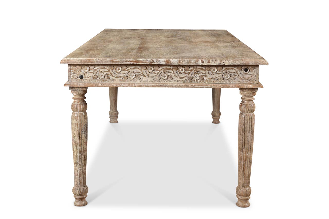 Timbergirl - Wholesale Patio Table - Carved Dining Table2