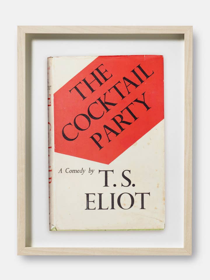 Bucheinbanddruck „The Cocktail Party“ von T. S. Eliot für den Großhandel von The Curious Desk