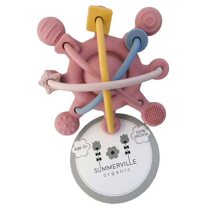 Summerville organic - Wholesale Teether (Not Clip-On) - Baby - Orbit Baby Silicone Activity Toy Dusty Rose